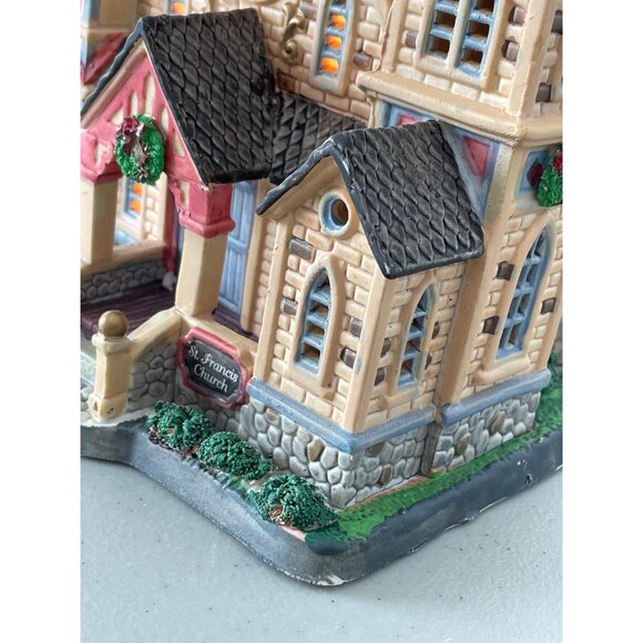 Lemax Lighted Building St. Francis Church Caddington Village Collectible 2007 - Picture 3 of 7